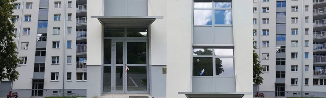 Stolarka aluminiowa w zabudowie wielorodzinnej