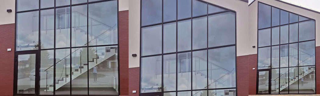 Szklana fasada aluminiowa